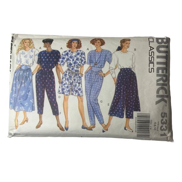 Butterick 5331 Pattern Top Skirt Pants Miss 6 - 10 Office Date Travel Vacation - Picture 2 of 6